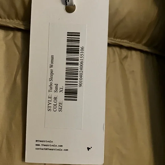 The Arrivals Beige Puffer Jacket - Picture 7 of 13